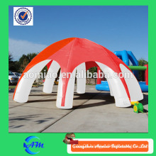 Red and white frame-style inflatable bubble tent for rent, inflatable car garage tent